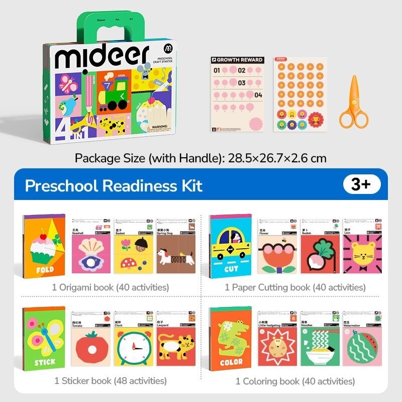 Mideer 4in1 Įgūdžių lavinimo rinkinys priešmokyklinukui 7 Mideer 4in1 Įgūdžių lavinimo rinkinys priešmokyklinukui 7