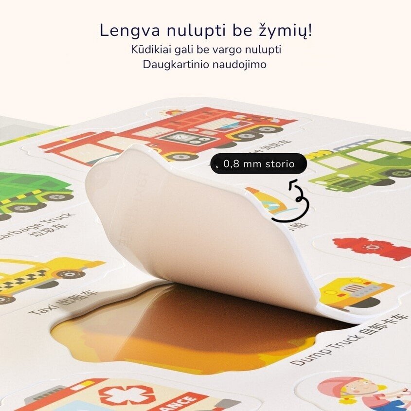 Daugkartiniai lipdukai Eismas 2 Daugkartiniai lipdukai Eismas 2