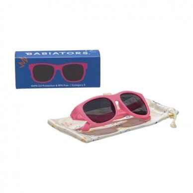 Akiniai nuo saulės Babiators Navigator Think Pink! (3-5m) 1 Akiniai nuo saulės Babiators Navigator Think Pink! (3-5m) 1