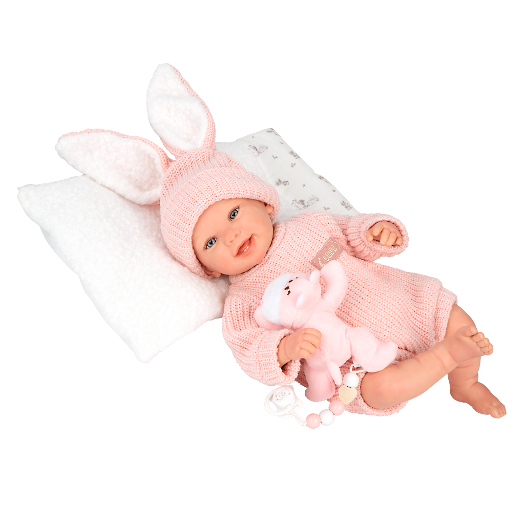 Arias Reborn lėlė kūdikėlis rožiniais rūbeliais, Lucia, 45 cm 2 Arias Reborn lėlė kūdikėlis rožiniais rūbeliais, Lucia, 45 cm 2