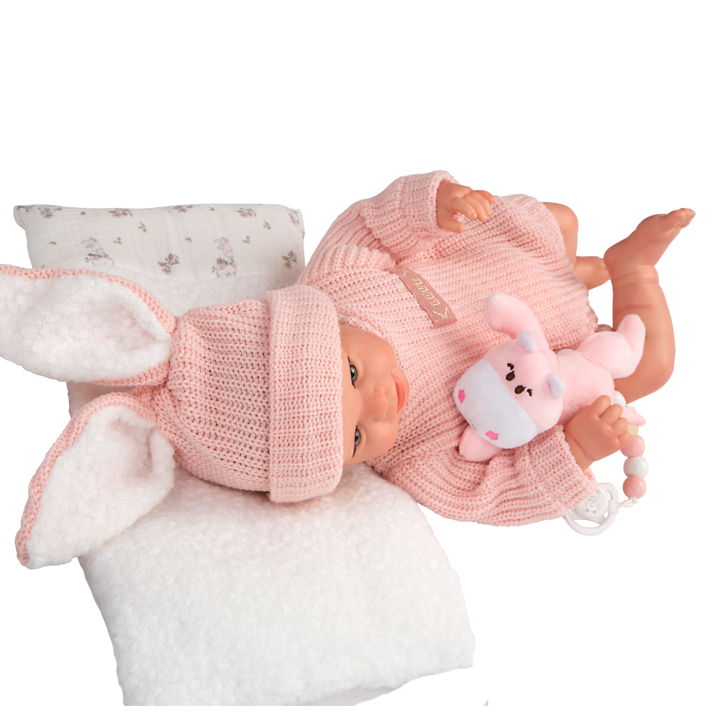 Arias Reborn lėlė kūdikėlis rožiniais rūbeliais, Lucia, 45 cm 3 Arias Reborn lėlė kūdikėlis rožiniais rūbeliais, Lucia, 45 cm 3