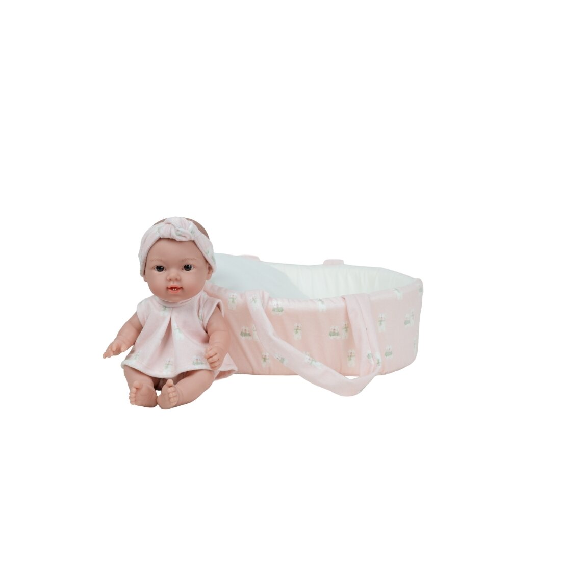 Arias lėlė kūdikėlis su rožine nešykle, 26 cm 1