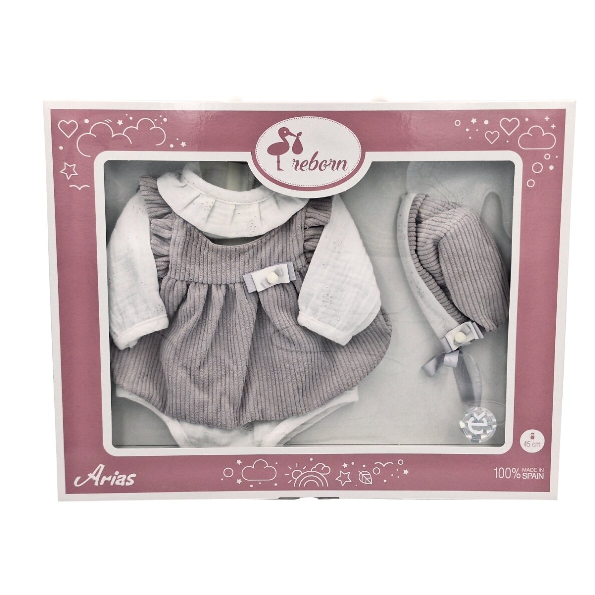 Arias lėlės kūdikio rūbeliai, 45 cm Arias lėlės kūdikio rūbeliai, 45 cm