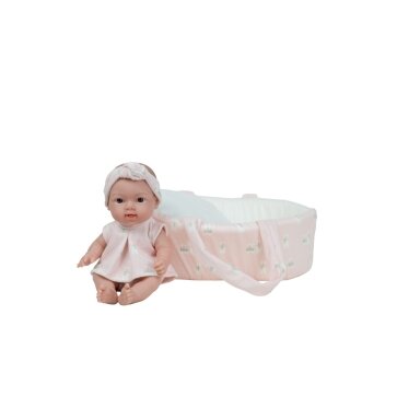 Arias lėlė kūdikėlis su rožine nešykle, 26 cm Arias lėlė kūdikėlis su rožine nešykle, 26 cm