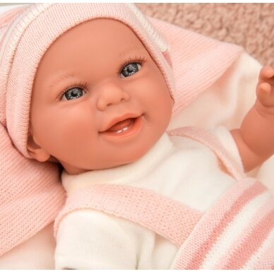 Arias kūdikėlis su pleduku, rožinė, 35 cm 4