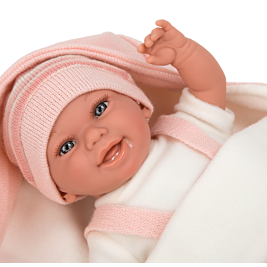 Arias kūdikėlis su pleduku, rožinė, 35 cm 1