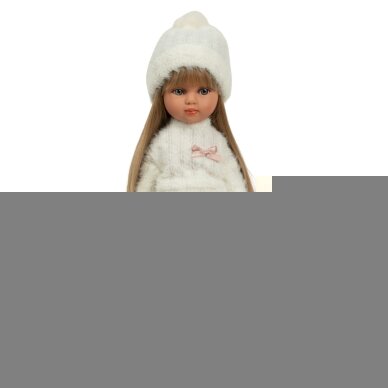 Arias lėlė mergaitė Carlota pūkuotu megztiniu, 36 cm Arias lėlė mergaitė Carlota pūkuotu megztiniu, 36 cm