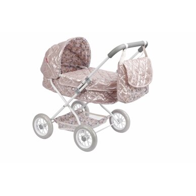 Arias lėlės kūdikio vežimėlis, blizgantis, 55 cm