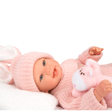 Arias Reborn lėlė kūdikėlis rožiniais rūbeliais, Lucia, 45 cm 4 Arias Reborn lėlė kūdikėlis rožiniais rūbeliais, Lucia, 45 cm 4