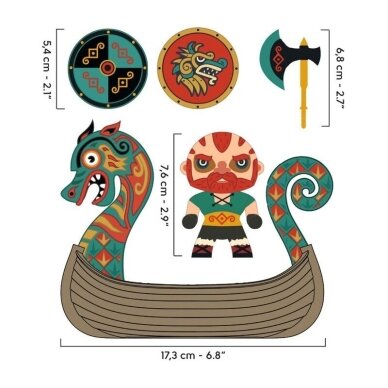 Arty Toys - Vikingai - Vikingas Drak ir Drakono valtis 1