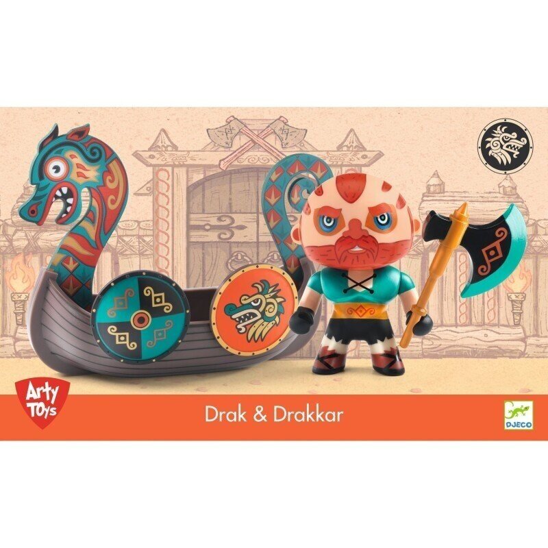 Arty Toys - Vikingai - Vikingas Drak ir Drakono valtis 3 Arty Toys - Vikingai - Vikingas Drak ir Drakono valtis 3