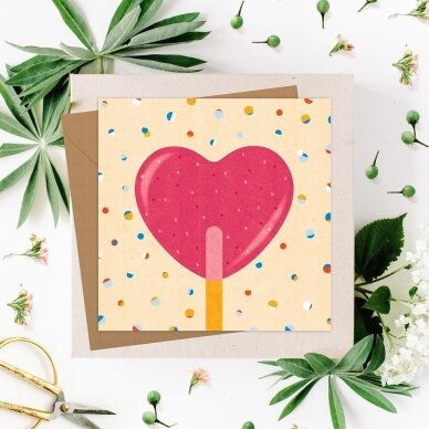 Atvirukas „Saldi meilė" Atvirukas „Saldi meilė"