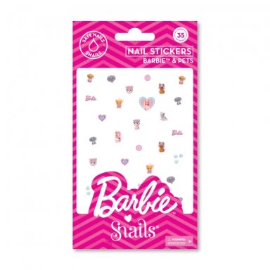 Barbie Snails nagų lipdukai, Barbie™ and Pets Barbie Snails nagų lipdukai, Barbie™ and Pets