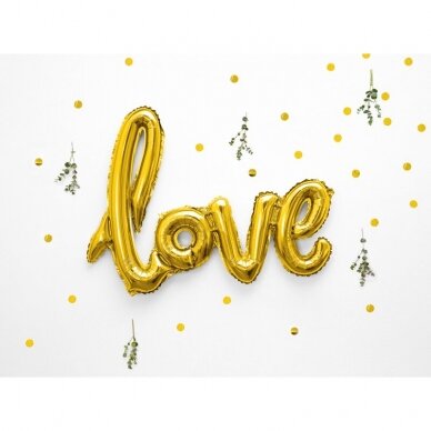 Balionai LOVE auksiniai 73x59cm 1 Balionai LOVE auksiniai 73x59cm 1