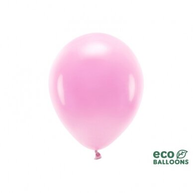 Ekologiški balionai "Pasteliniai rožiniai", 10vnt