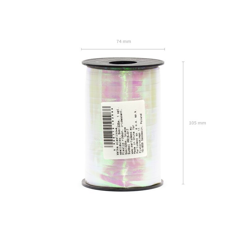 Plastikinė juostelė, blizgi, 5 mm/225 m, 1 vnt 2