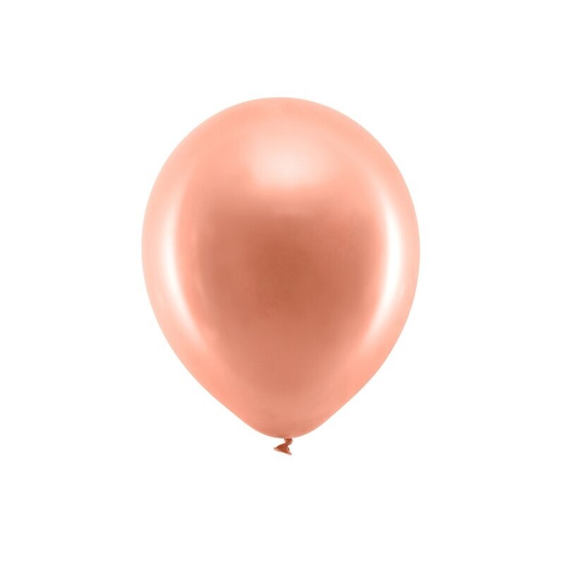 Balionai rožinio aukso, 30cm, 10vnt Balionai rožinio aukso, 30cm, 10vnt