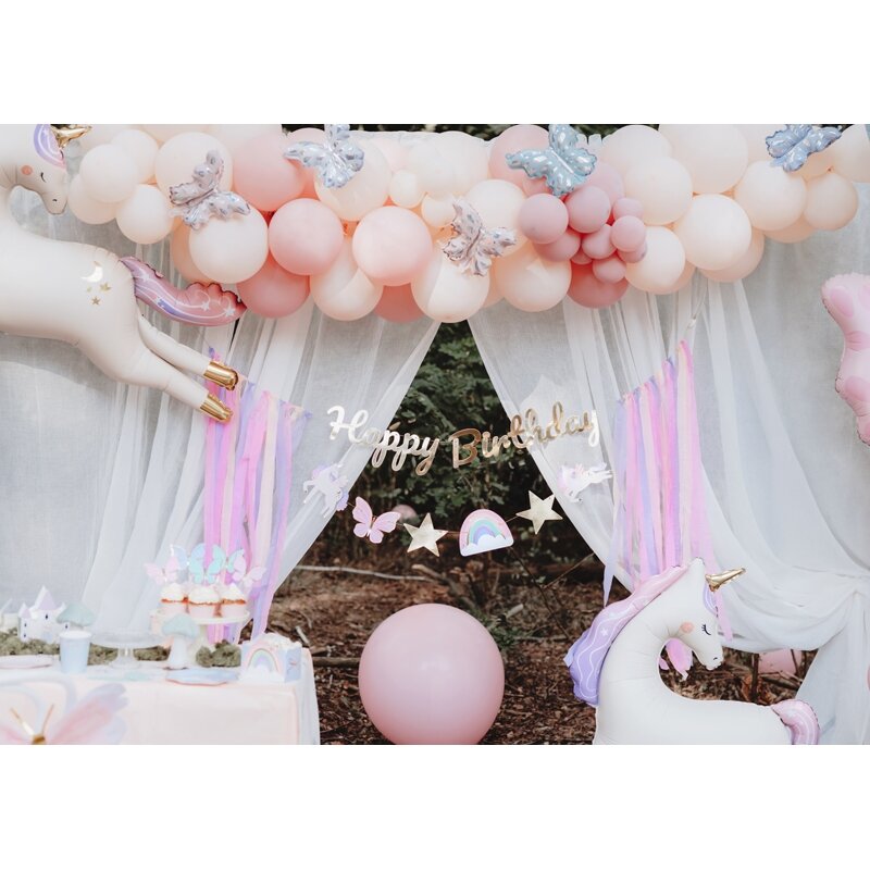 Girlianda Happy Birthday Vienaragiai, 230x17.5 cm 2 Girlianda Happy Birthday Vienaragiai, 230x17.5 cm 2