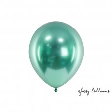 Blizgantys balionai žali, 30cm, 50vnt