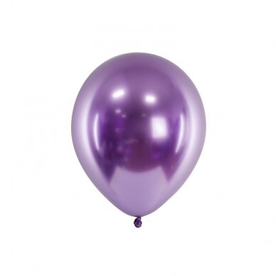 Blizgantys balionai violetiniai, 30cm, 10vnt Blizgantys balionai violetiniai, 30cm, 10vnt