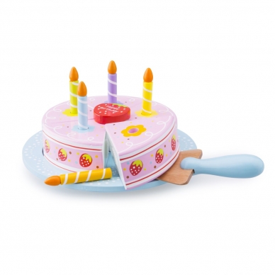 Medinis žaislas Braškinis gimtadienio tortas 3