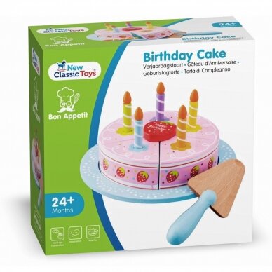 Medinis žaislas Braškinis gimtadienio tortas 4
