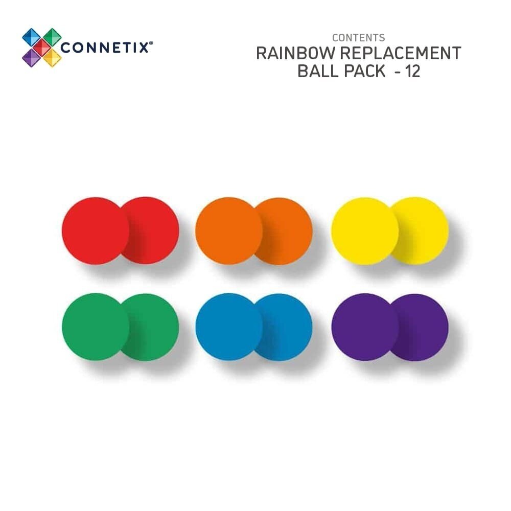 Connetix kamuoliukų papildymas 12vnt 3 Connetix kamuoliukų papildymas 12vnt 3