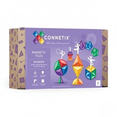Connetix įvairių formų rinkinys 36 dalių Connetix įvairių formų rinkinys 36 dalių