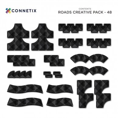 Connetix KELIAI rinkinys 48 dalių 12 Connetix KELIAI rinkinys 48 dalių 12