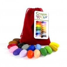 Crayon Rocks akmenuko formos kreidelės, 16 vnt raudoname maišelyje