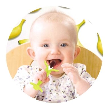 Dantų šepetėlis-kramtukas EDISONmama „Šokoladinis bananas“ su dėklu Dantų šepetėlis-kramtukas EDISONmama „Šokoladinis bananas“ su dėklu