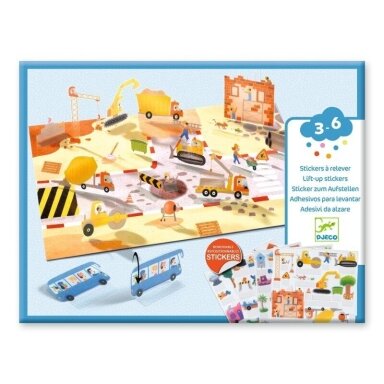 Daugkartiniai 3D lipdukai - Transporto priemonės