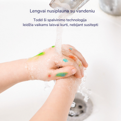Dažai piešimui pirštais mideer 12 spalvų 3 Dažai piešimui pirštais mideer 12 spalvų 3
