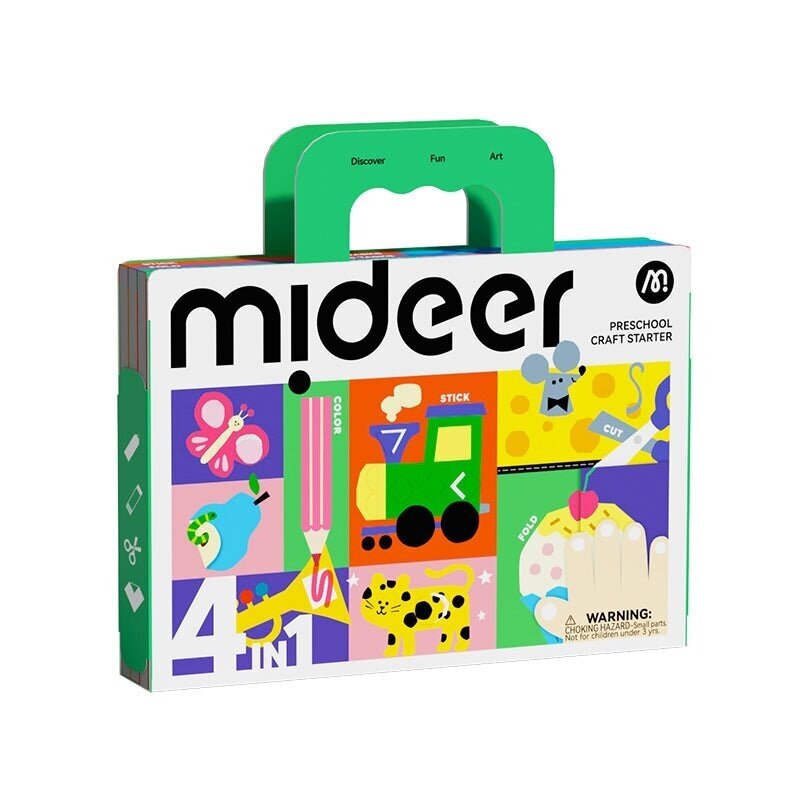 Mideer 4in1 Įgūdžių lavinimo rinkinys priešmokyklinukui Mideer 4in1 Įgūdžių lavinimo rinkinys priešmokyklinukui