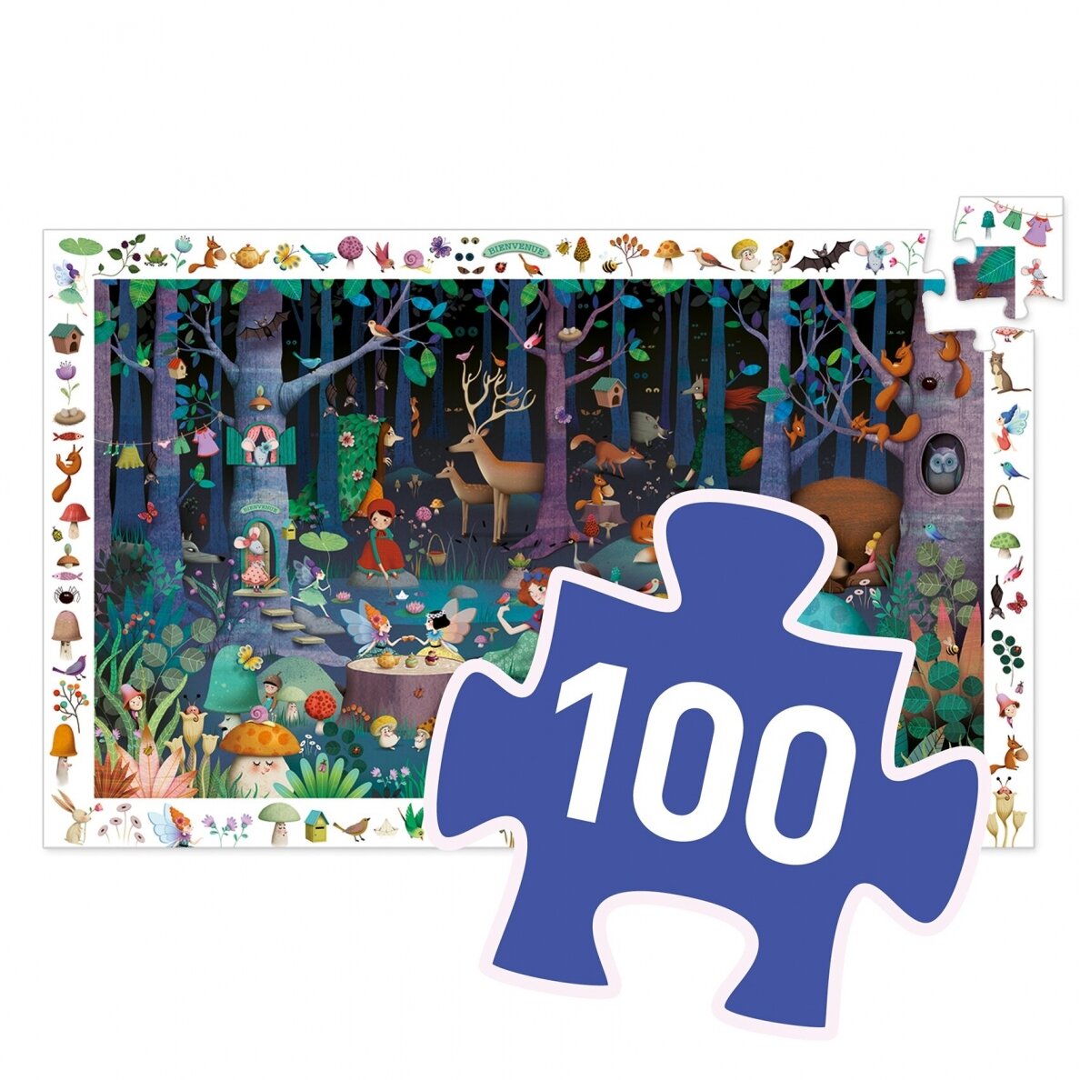 Dėlionė ir pastabumo žaidimas „Miškas“, 100 dalių 1 Dėlionė ir pastabumo žaidimas „Miškas“, 100 dalių 1