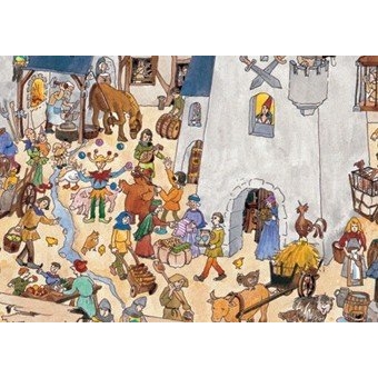 Dėlionė „Viduramžių pilis“, 100 dalių