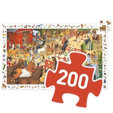 Dėlionė ir pastabumo žaidimas „Žirgynas“, 200 dalių Dėlionė ir pastabumo žaidimas „Žirgynas“, 200 dalių