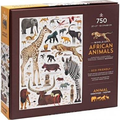Dėlionė Afrikos gyvūnai, 750 detalių 1