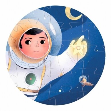 Dėlionė Astronautas mėnulyje 36 dalių 2 Dėlionė Astronautas mėnulyje 36 dalių 2