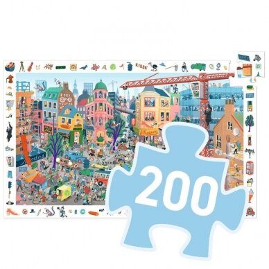 Dėlionė ir pastabumo žaidimas Miestas 200 dalių 2 Dėlionė ir pastabumo žaidimas Miestas 200 dalių 2