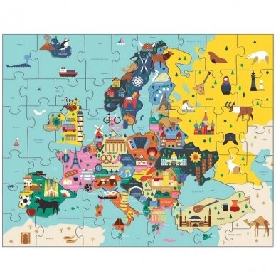 Geografinė dėlionė "Europa", 70dalių 1
