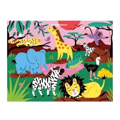 Dėlionė su siurprizais "Safaris", 12 dalių 1 Dėlionė su siurprizais "Safaris", 12 dalių 1