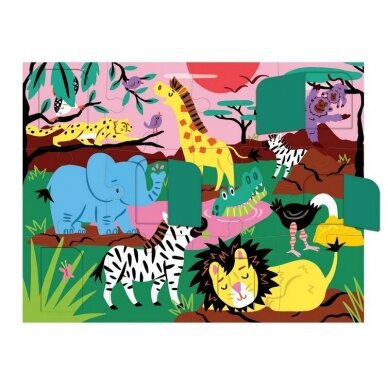 Dėlionė su siurprizais "Safaris", 12 dalių 2 Dėlionė su siurprizais "Safaris", 12 dalių 2