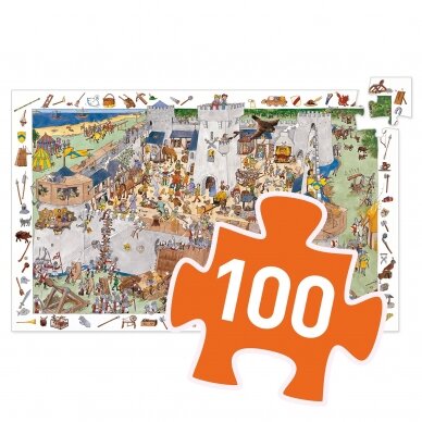 Dėlionė „Viduramžių pilis“, 100 dalių 1 Dėlionė „Viduramžių pilis“, 100 dalių 1