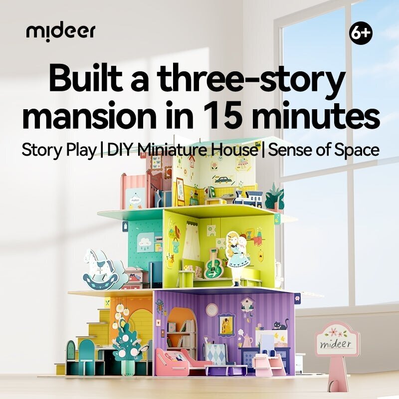 Lėlių namas - 3D dėlionė mideer  3