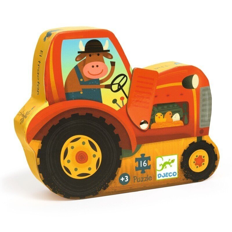 Dėlionė Traktoriukas, 16 dalių Dėlionė Traktoriukas, 16 dalių