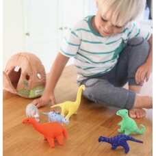 Dinozaurų namas su 6 dinozaurais