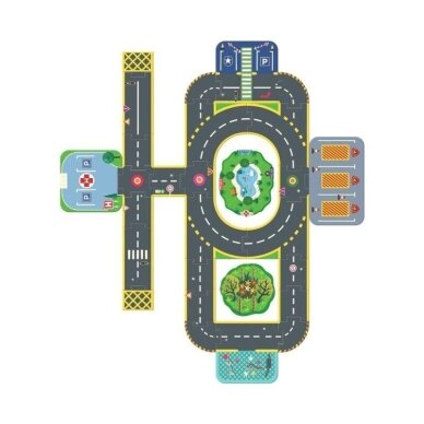 Didelė dėlionė Crazy Motors Miestas su 3D detalėmis 5 Didelė dėlionė Crazy Motors Miestas su 3D detalėmis 5