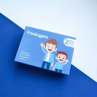 Dviejų dalių „Montessori“ lavinamųjų kortelių rinkinys „Priešingybės“ 4 Dviejų dalių „Montessori“ lavinamųjų kortelių rinkinys „Priešingybės“ 4