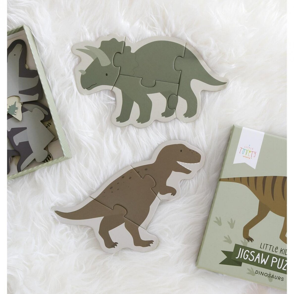 Edukacinių dėlionių rinkinys Dinozaurai 4 Edukacinių dėlionių rinkinys Dinozaurai 4